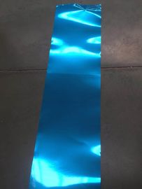 8011 H24 0,14mm * 200mm Màu xanh lam bọc sợi thủy tinh màu xanh lam / Lá nhôm